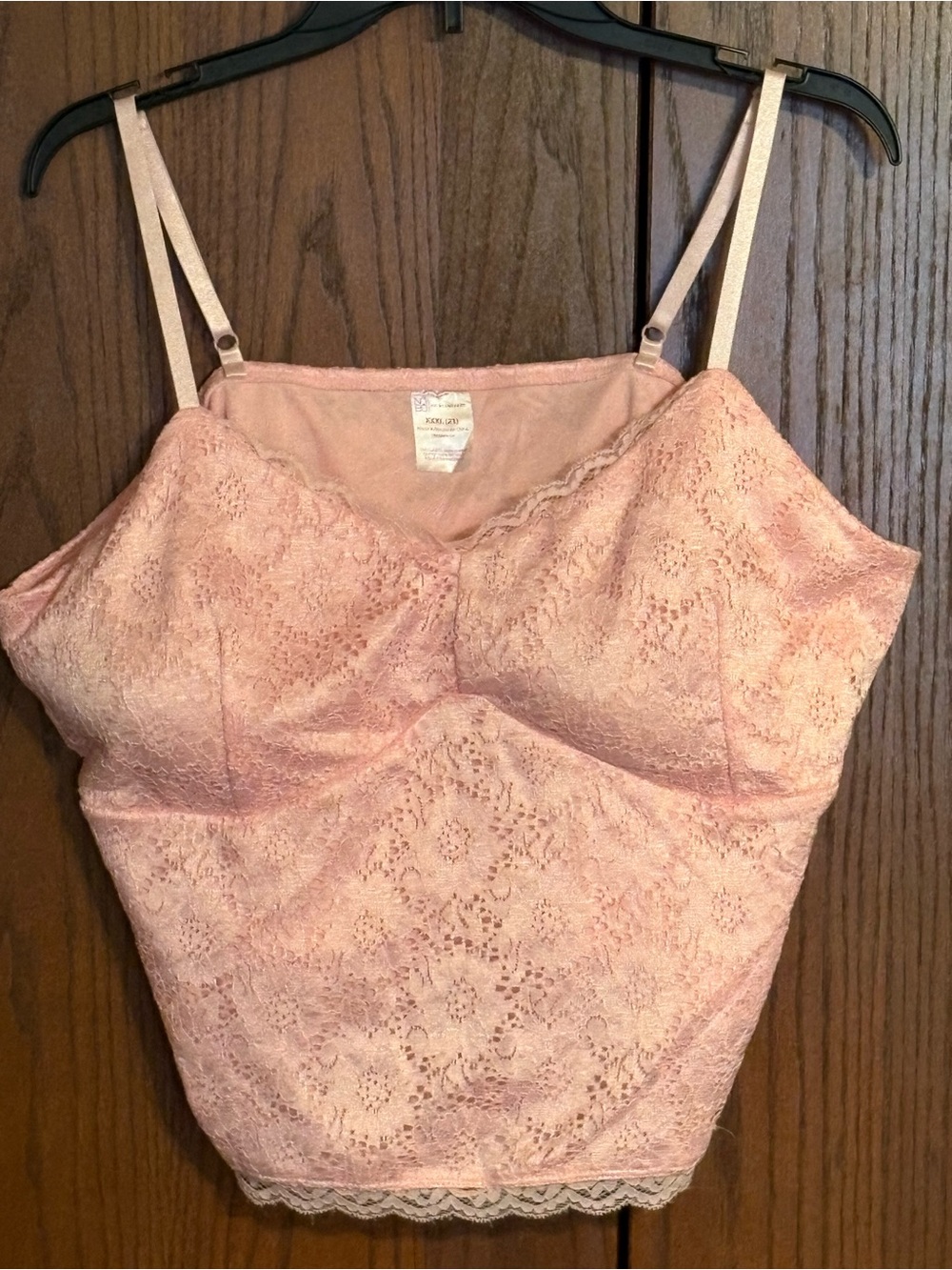 No Boundaries Pink Lace Camisole Tank 3XL (21)